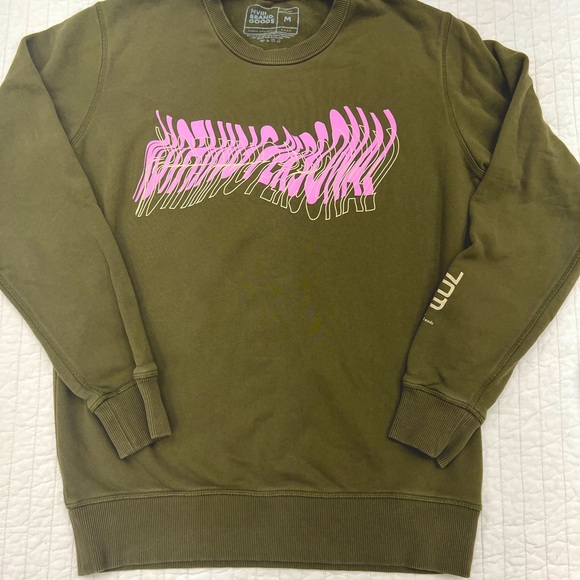 Hviii Brand Goods dark pink hoodie & joggers with olive & pink sweatshirt - Picture 11 of 13